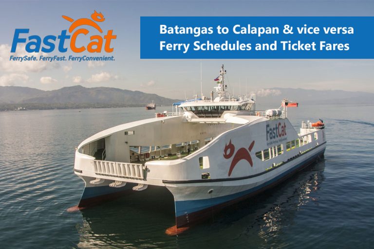 Batangas To Calapan And V.v.: FastCat Schedule & Fare Rates