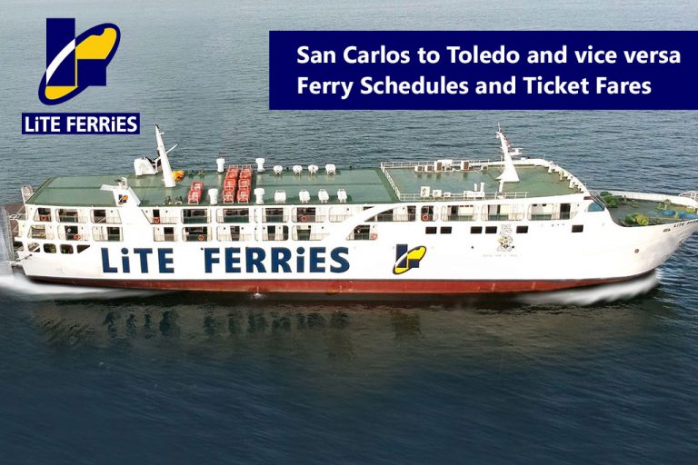 2020 Lite Ferry San Carlos-Toledo Schedules and Ticket Fares