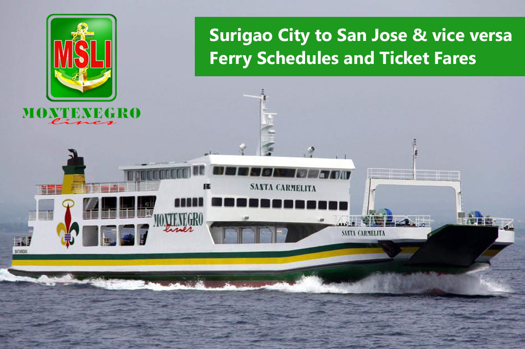 2020 Montenegro Lines Surigao-San Jose: Schedule, Fares & Booking
