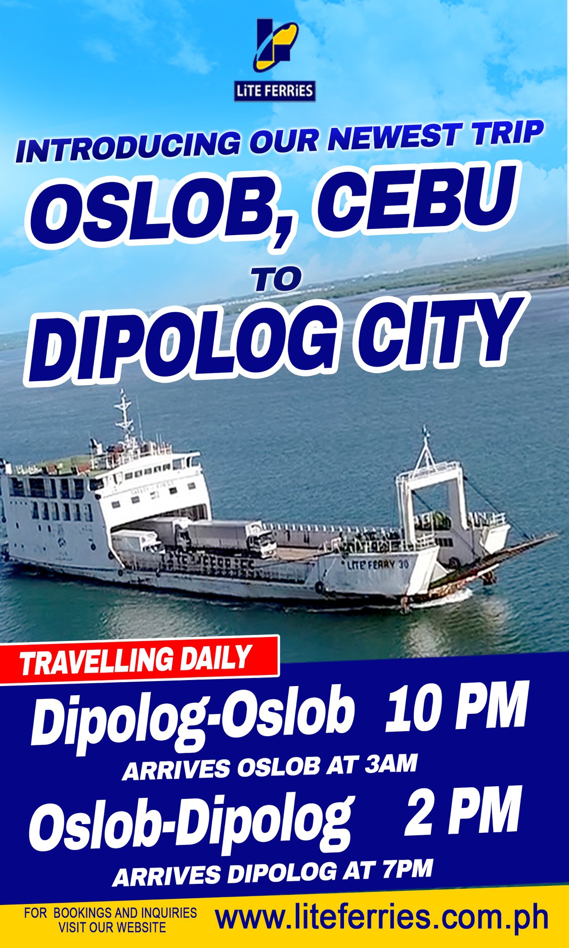 Lite Ferry Dipolog-Oslob Ferry Schedules