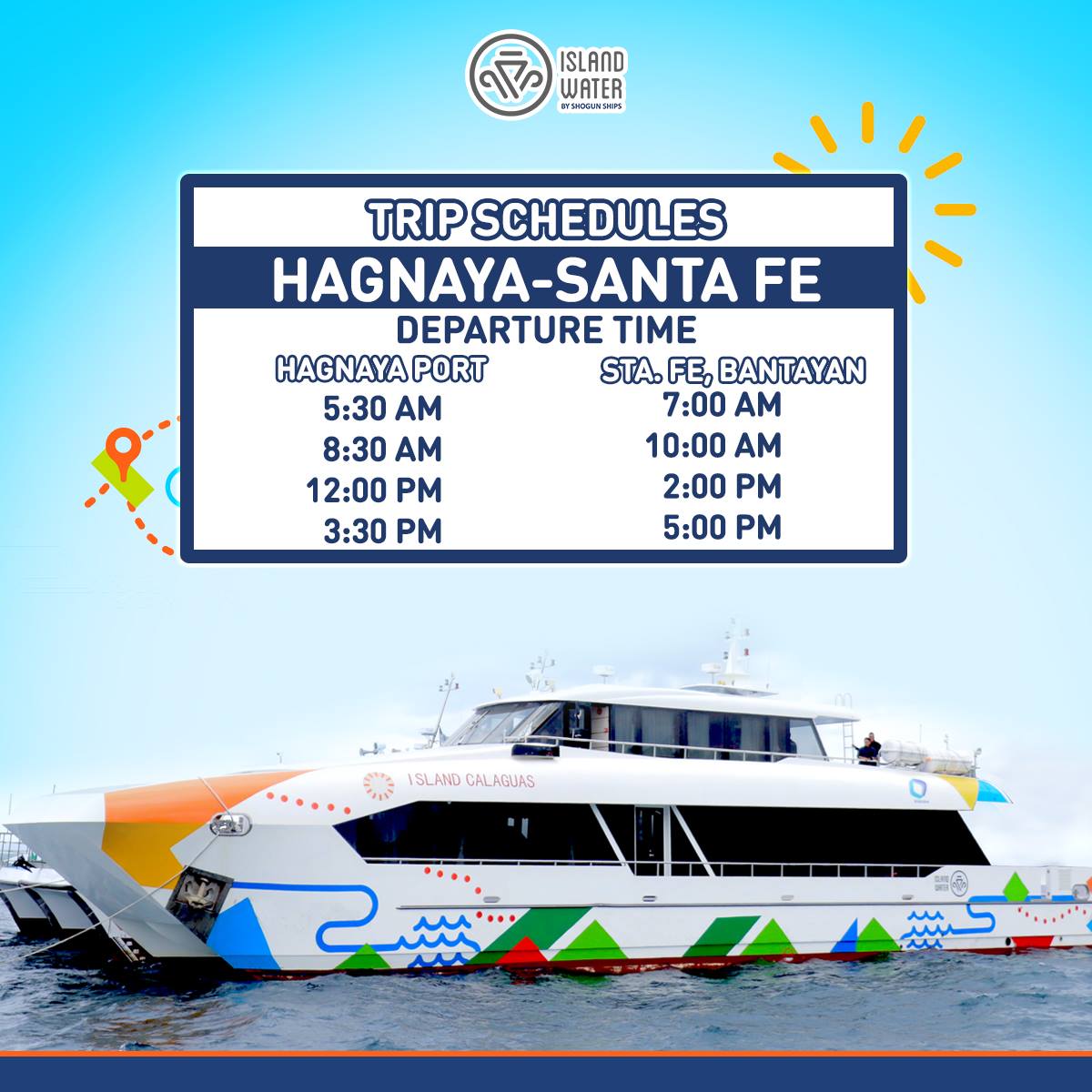 Island Water Hagnaya-Santa Fe Ferry Schedules