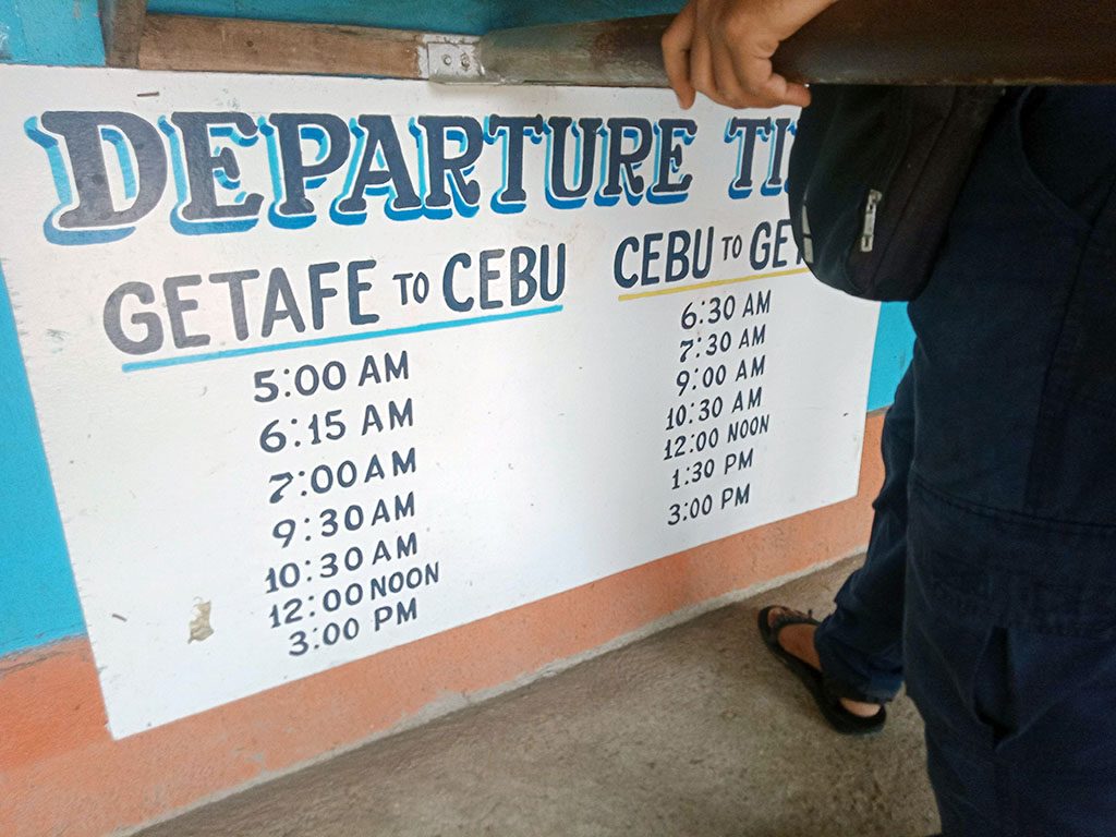 Clemer Lines Cebu-Getafe Ferry Schedules