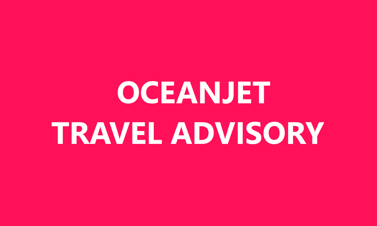 OceanJet Travel Advisory – August 6 12:56 PM