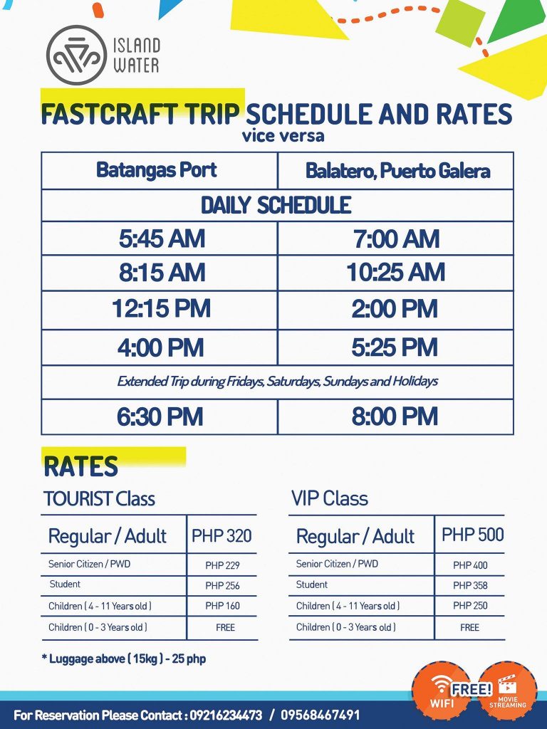 2019 Island Water Batangas-Balatero: Ferry Schedule, Fares & Booking