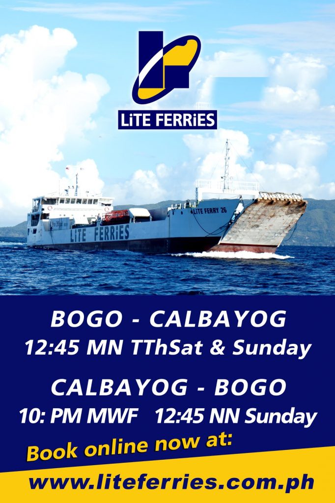 2020 Lite Ferries BogoCalbayog Ferry Schedule and Fares