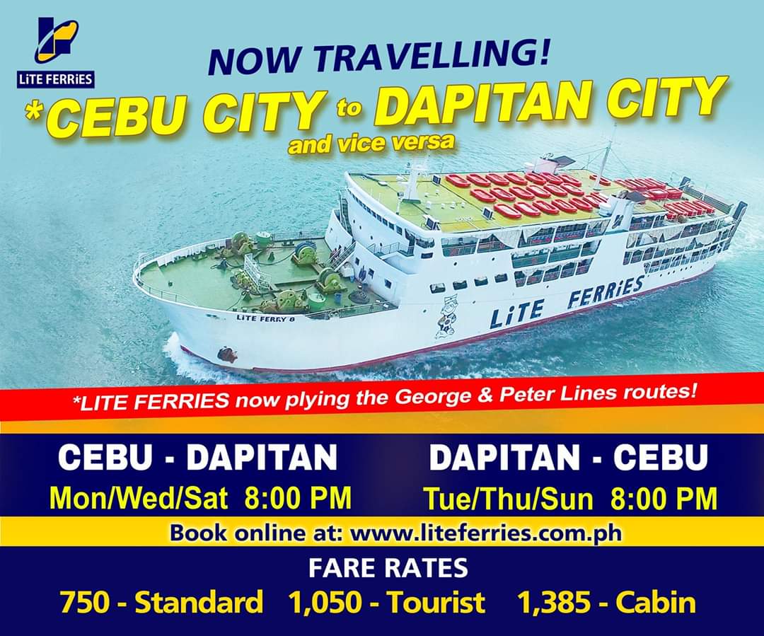 2020 Lite Ferry CebuDapitan Schedule, Ticket Fares & Booking