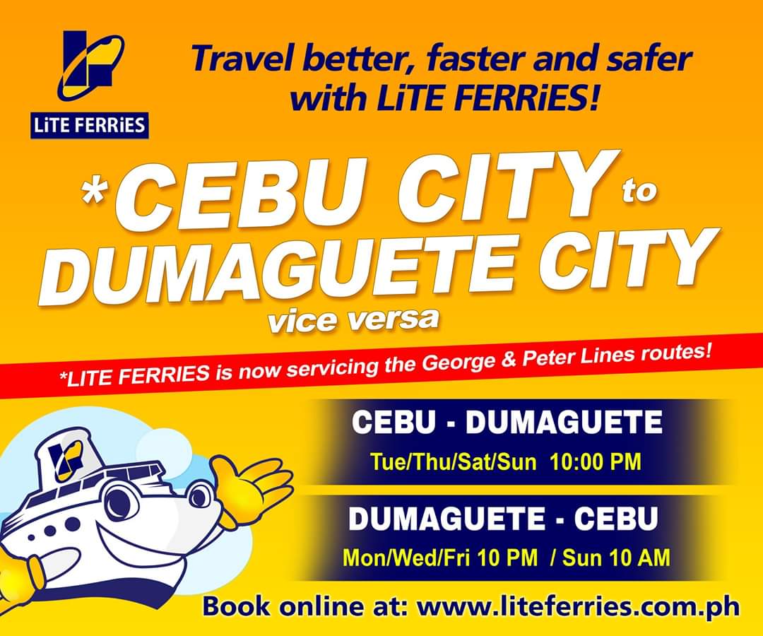 cebu to dumaguete trip schedule