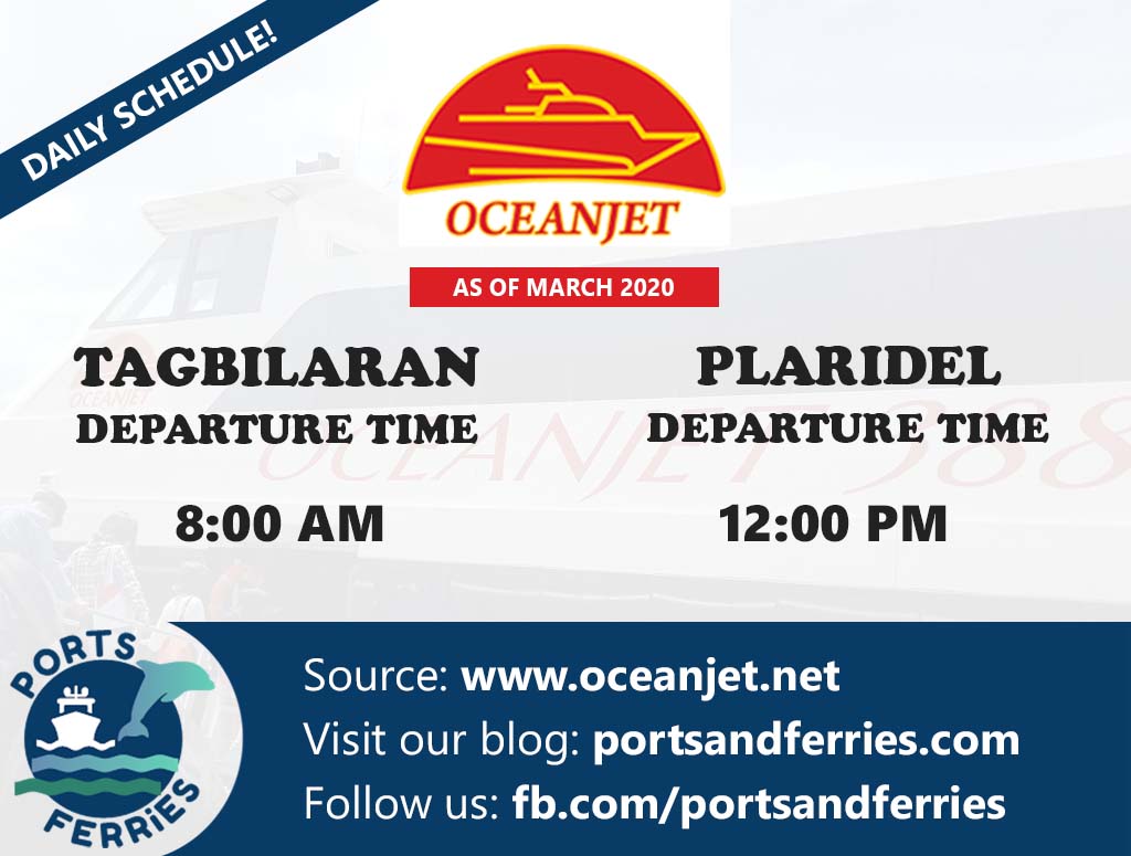 OceanJet Tagbilaran-Plaridel Ferry Schedules