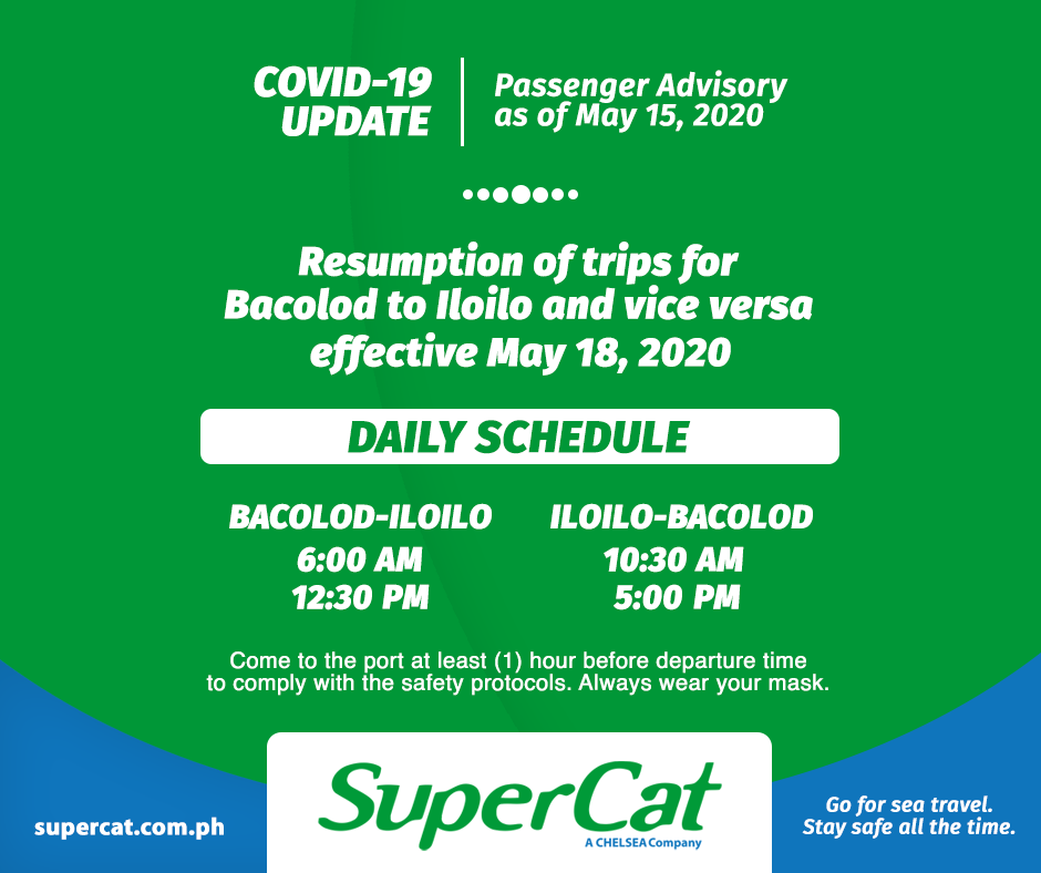SuperCat Bacolod-Iloilo Resumption of Trips