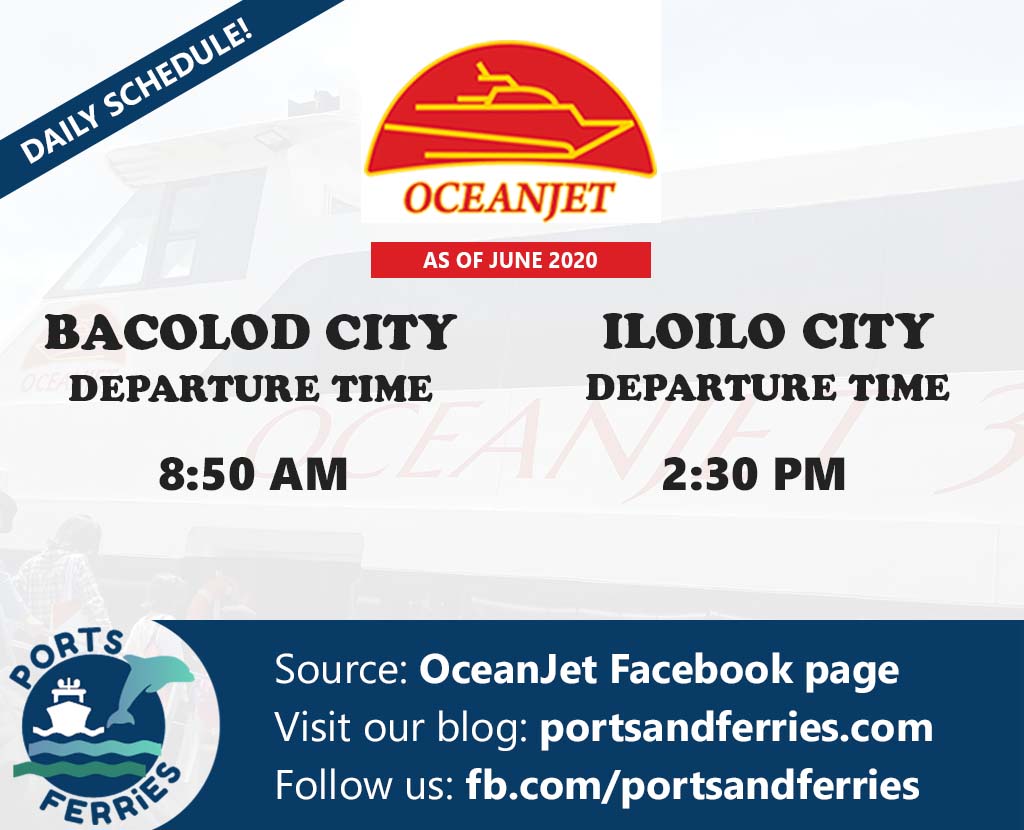 OceanJet Bacolod-Iloilo Ferry Schedule