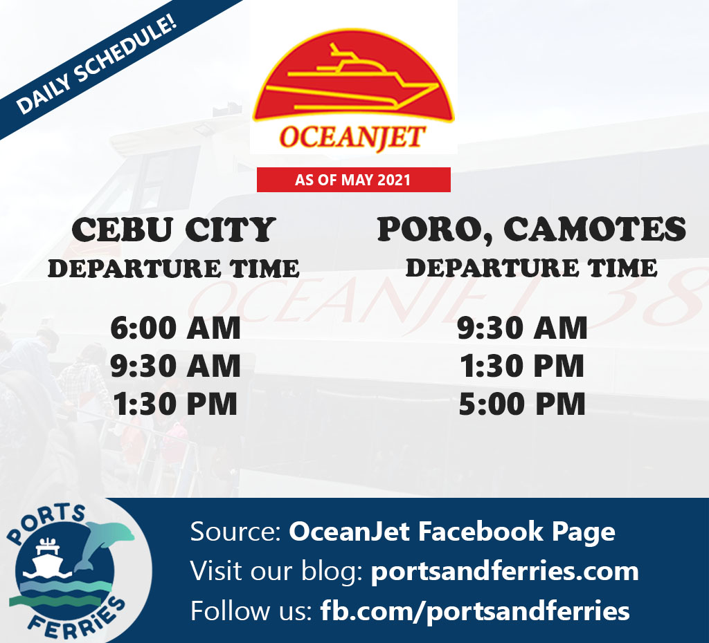 OceanJet Cebu-Camotes Ferry Schedule