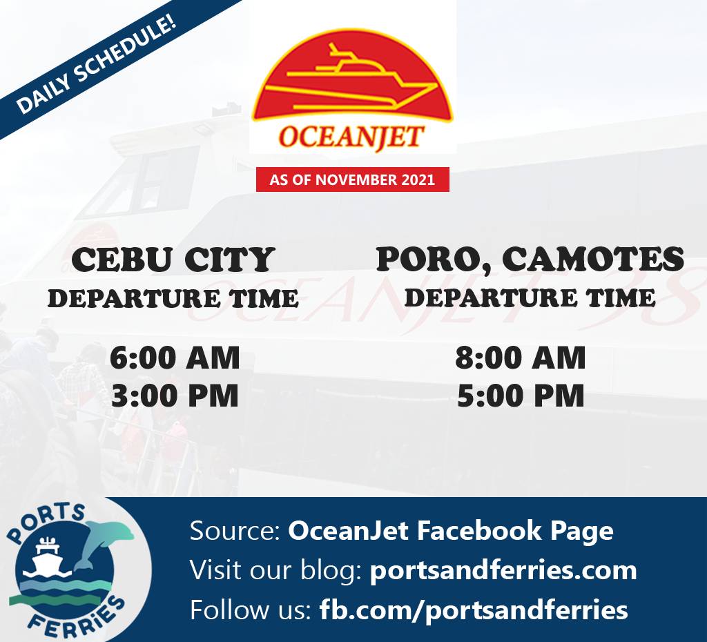 OceanJet Cebu-Camotes Ferry Schedule